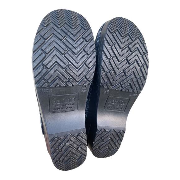 Sanita Clogs Womens Leather Nurse Shoes Polka Dots EU 35 US4 Polka Dots Slip Ons - Picture 3 of 10